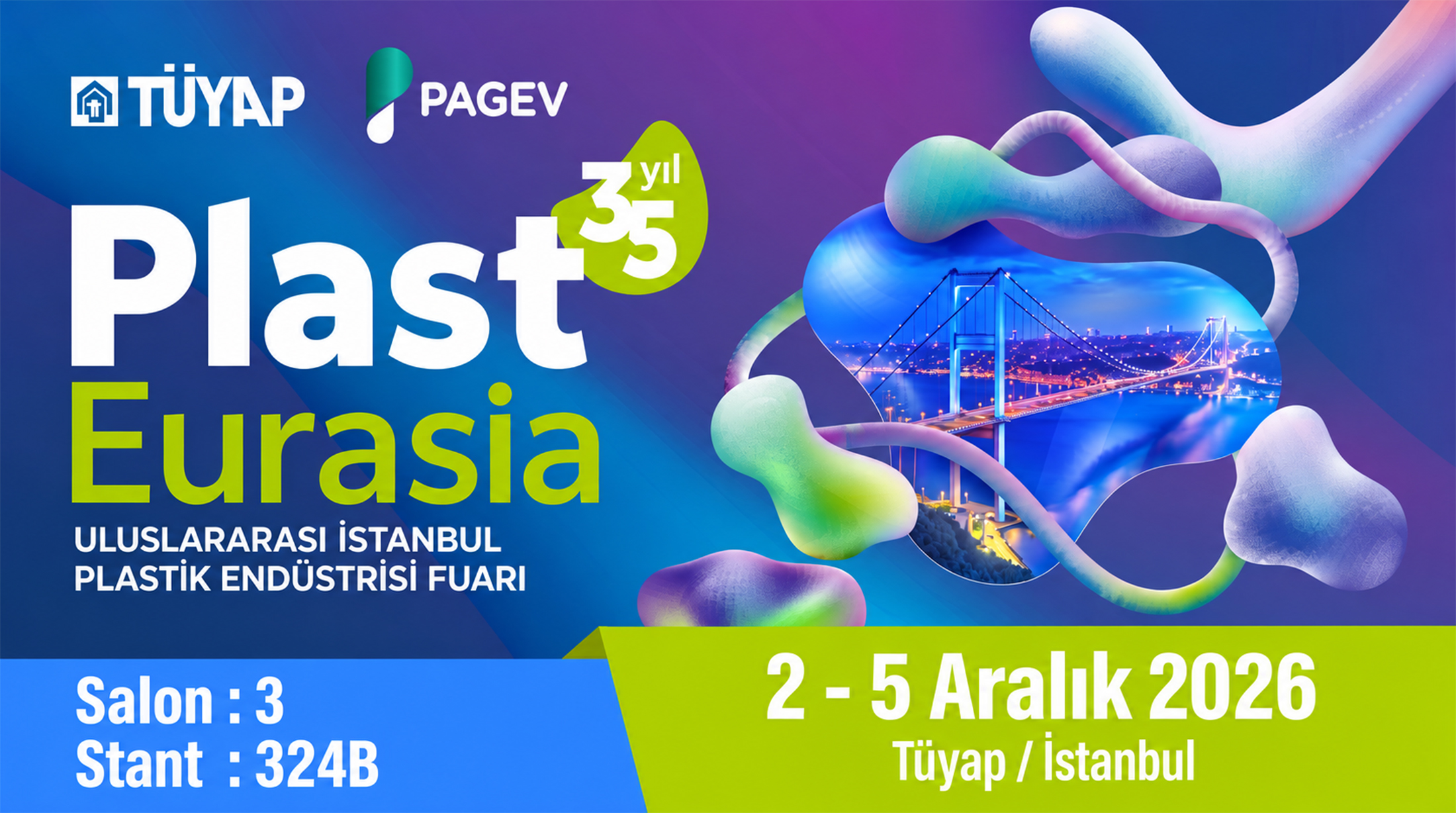 Plastics fair date, hall, and booth information